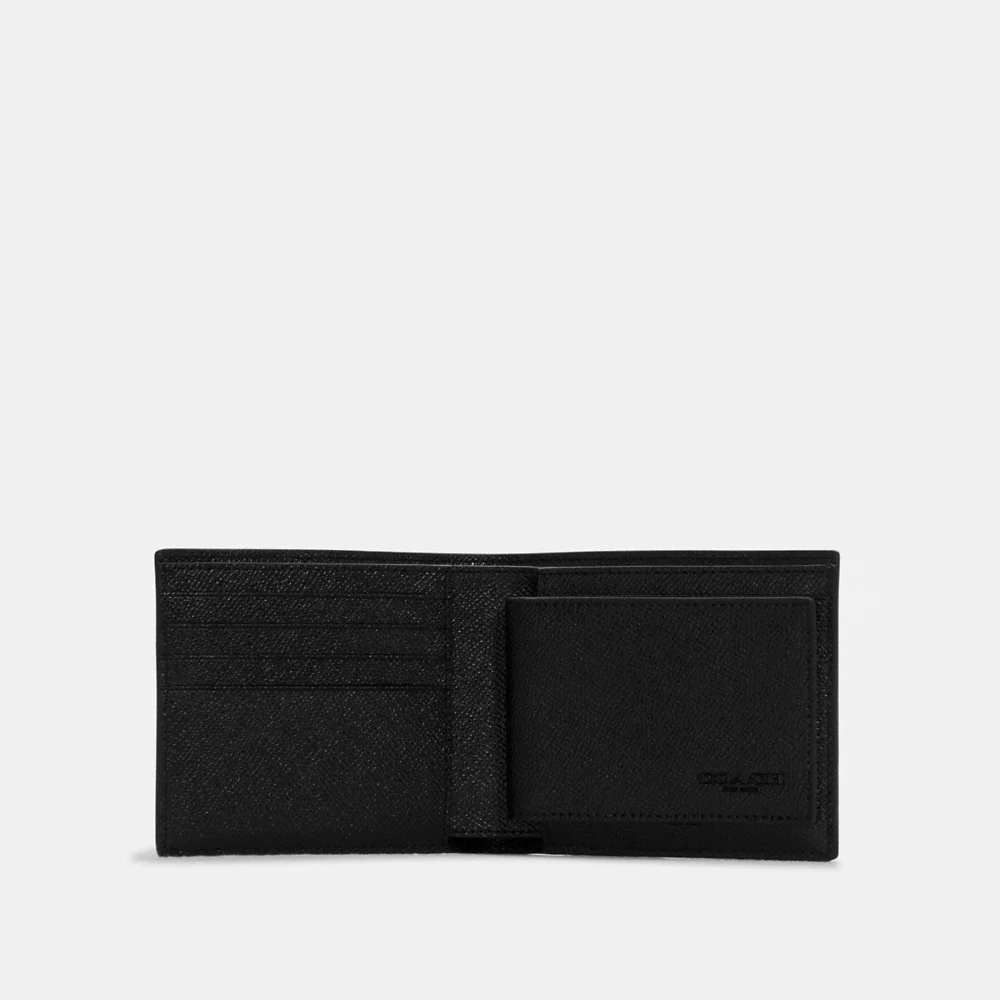 C0ACH Men 3 In 1 Wallet in Black (CR899)