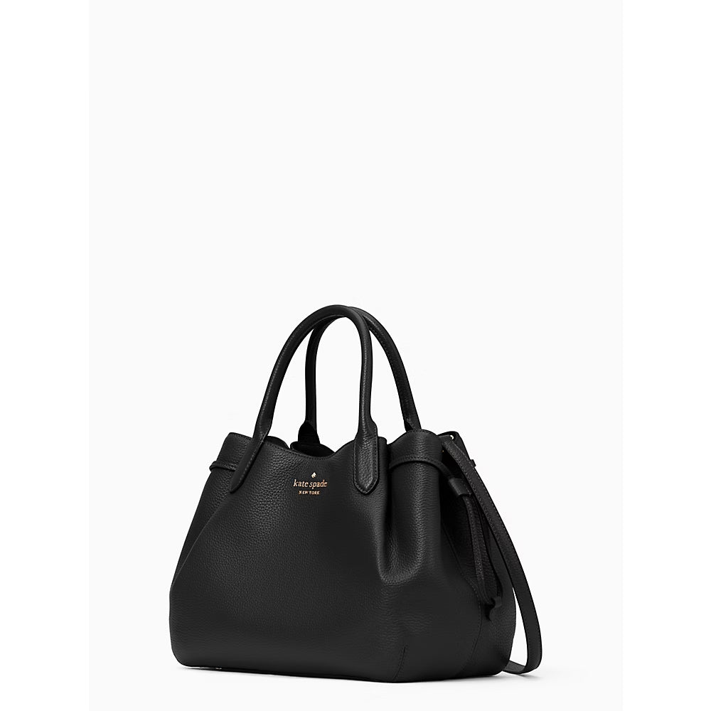 [INCOMING ETA 30 DAYS] Kate Spade Pebbled Leather Dumpling Large Satchel in Black (K8134)