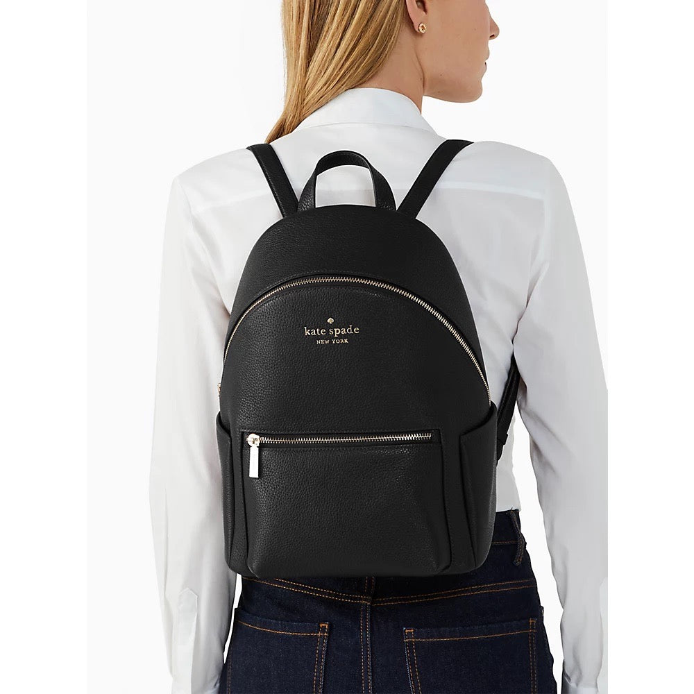 KS Leila Medium Dome Backpack in Black (K8155)