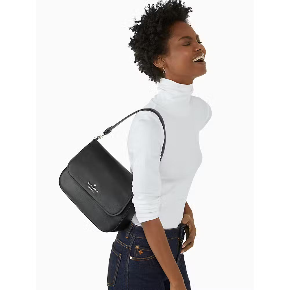 [INCOMING ETA END MARCH 2024] Kate Spade Staci Flap Shoulder Bag in Black (K9324)