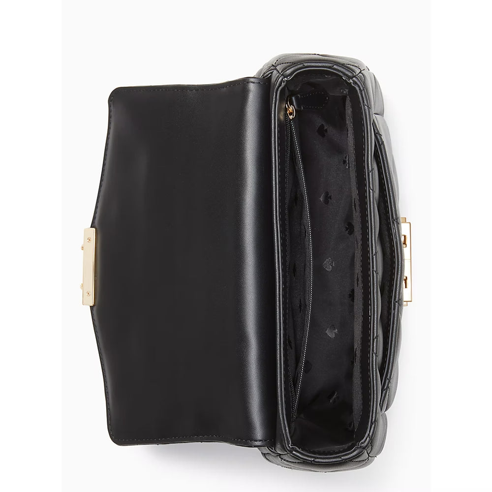 KS Carey Small Flap Shoulder Bag in Black (KA767)