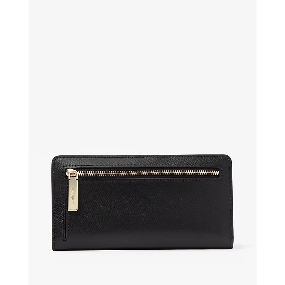 [INCOMING ETA END MARCH 2024] Kate Spade Madison Large Slim Bifold Wallet in Black (KC579)