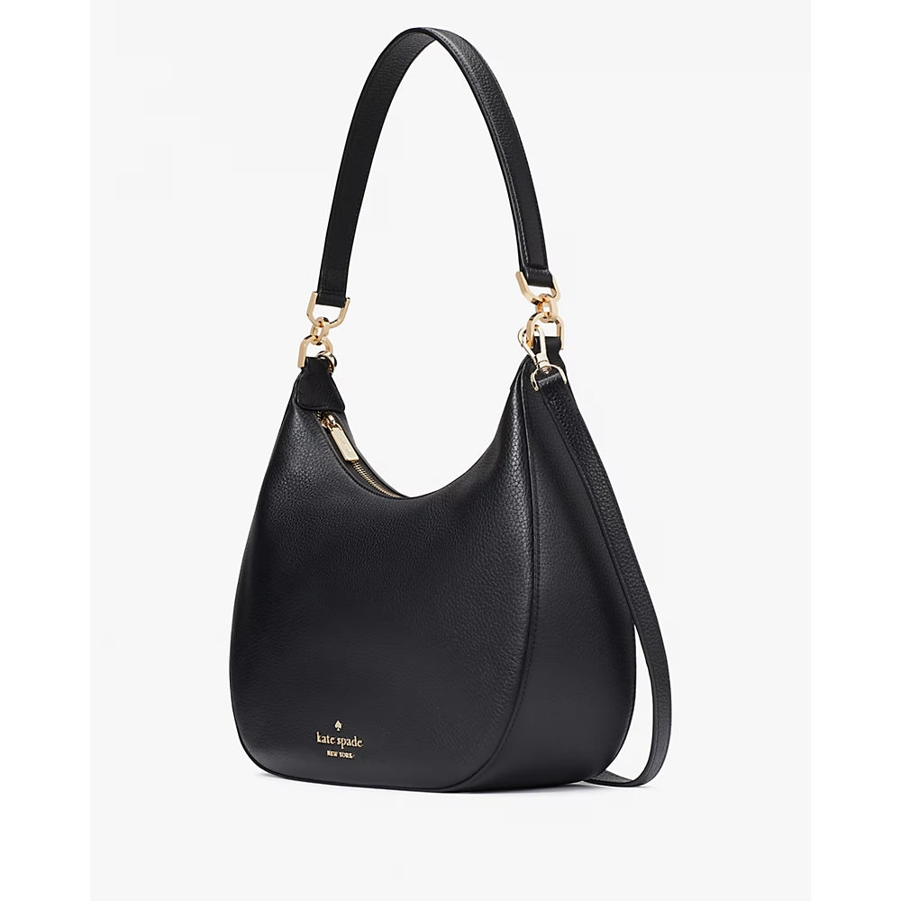 Pebbled leather hotsell shoulder bag