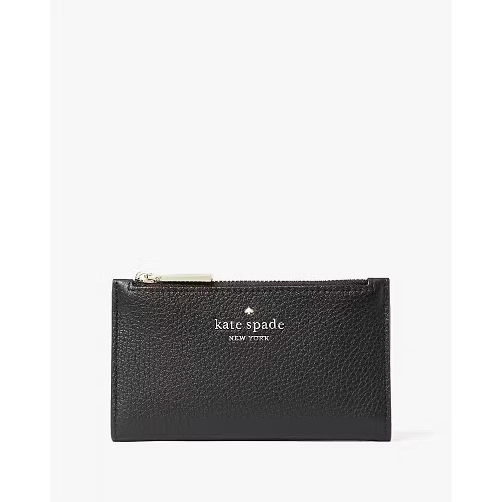 KS Leila Small Slim Bifold Wallet in Black (WLR00395)