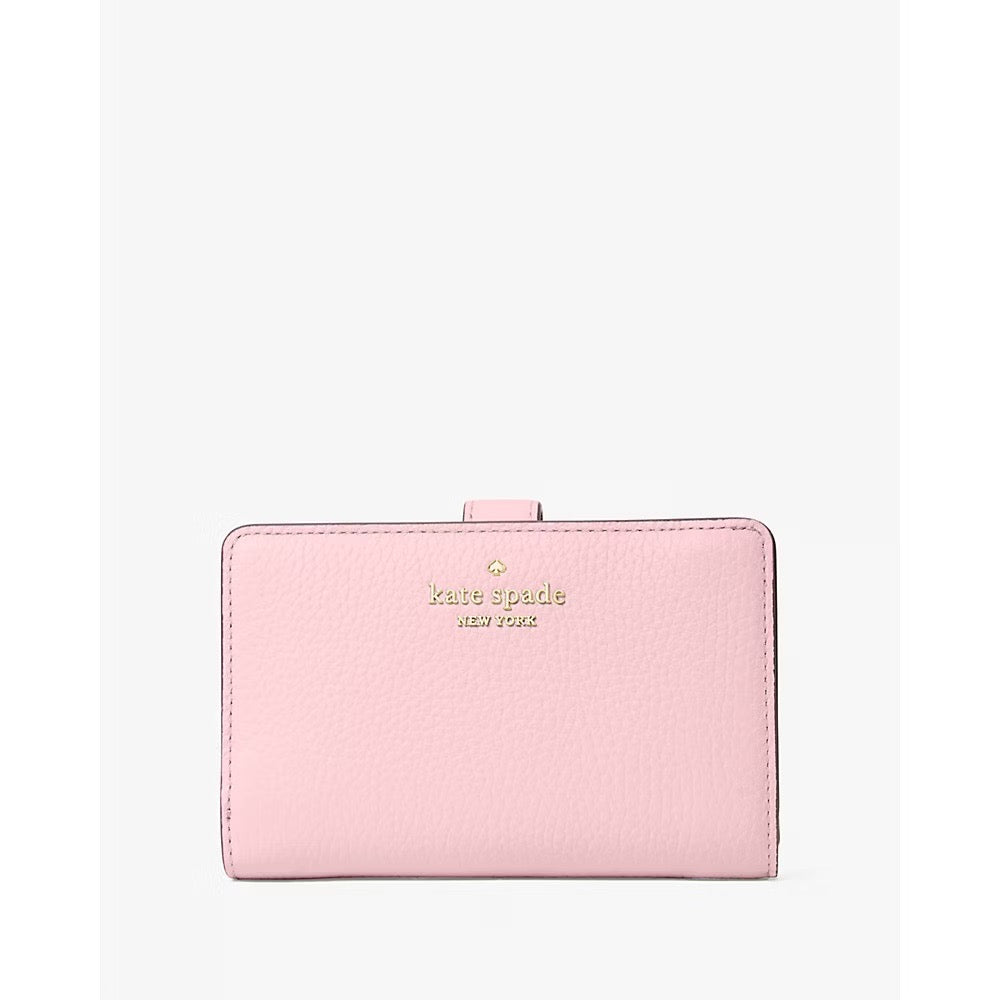 Kate Spade Leila Medium Compact Bifold Wallet in Bright Carnation (WLR00394)