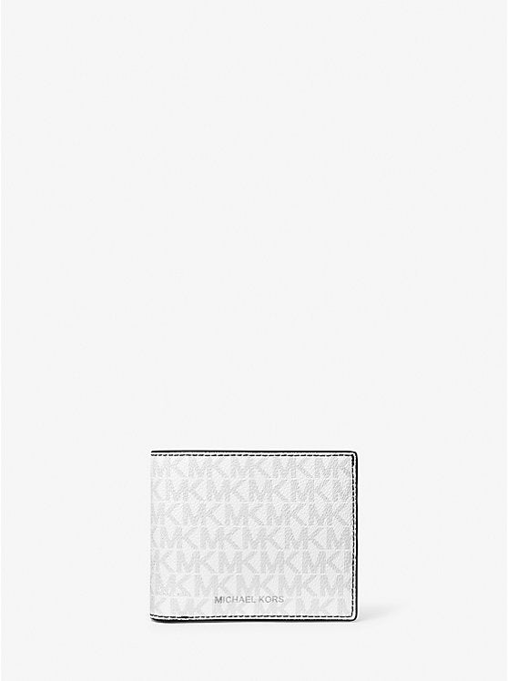 Michael Kors Men Cooper Billfold with Passcase in Signature Bright White (36U9LCRF6B)
