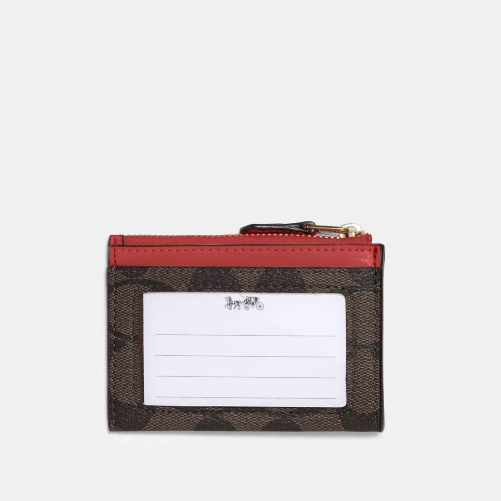 COACH MINI SKINNY ID CASE IN online SIGNATURE CANVAS 88208 IMRFF