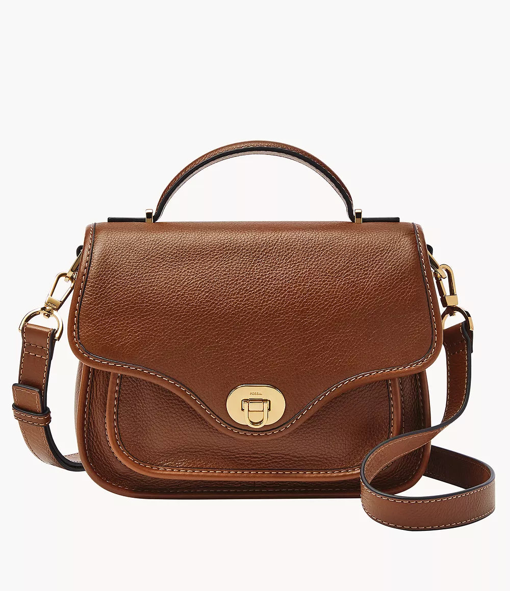 Fossil Heritage Top Handle Crossbody in Brown (ZB1785G200)