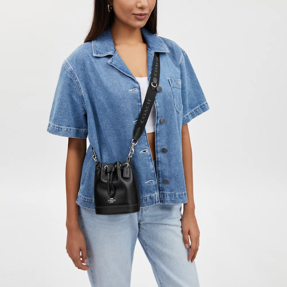 COACH Bag Malaysia COACH Mini Bucket Bag in Black CR144