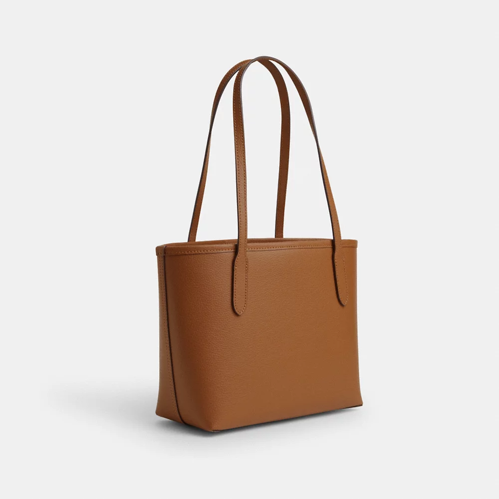 [INCOMING STOCK ETA 30 DAYS] COACH Small City Tote Bag In Light Saddle (CT859)