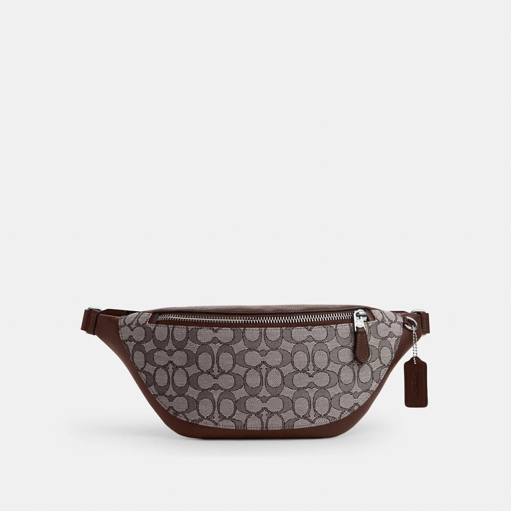 [INCOMING ETA 30 DAYS] C0ACH Warren Belt Bag In Signature Jacquard In Maple (CT815)