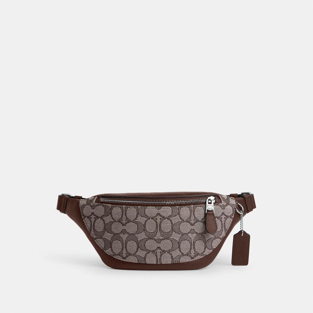 [INCOMING ETA END OCT 2024] COACH Warren Mini Belt Bag In Signature Jacquard In Maple (CT871)