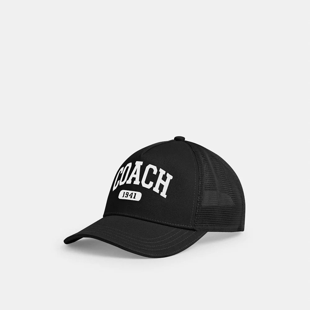 [INCOMING ETA 30 DAYS] COACH 1941 Embroidered Trucker Hat in Black (CAA61)