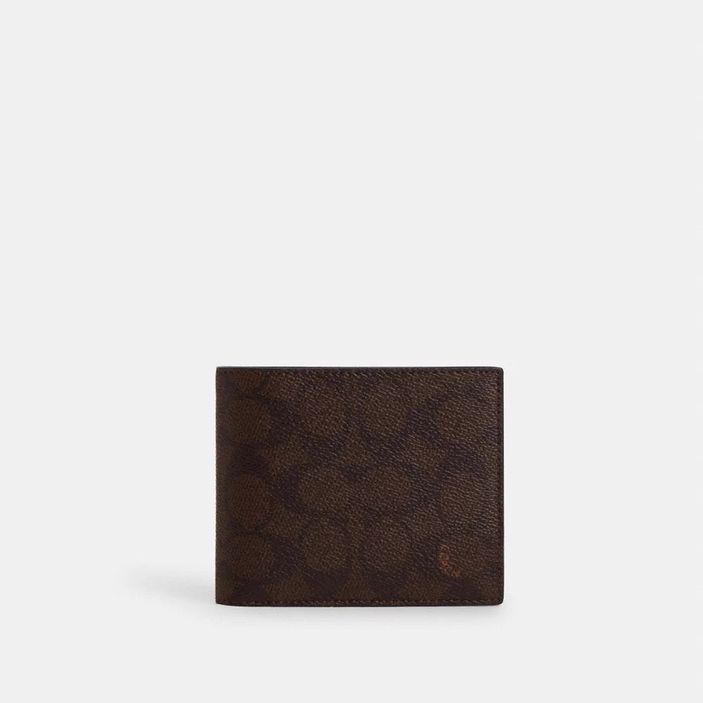 [INCOMING ETA 30 DAYS] COACH 3 In 1 Wallet In Signature Canvas in Mahogany Multi (CX209)