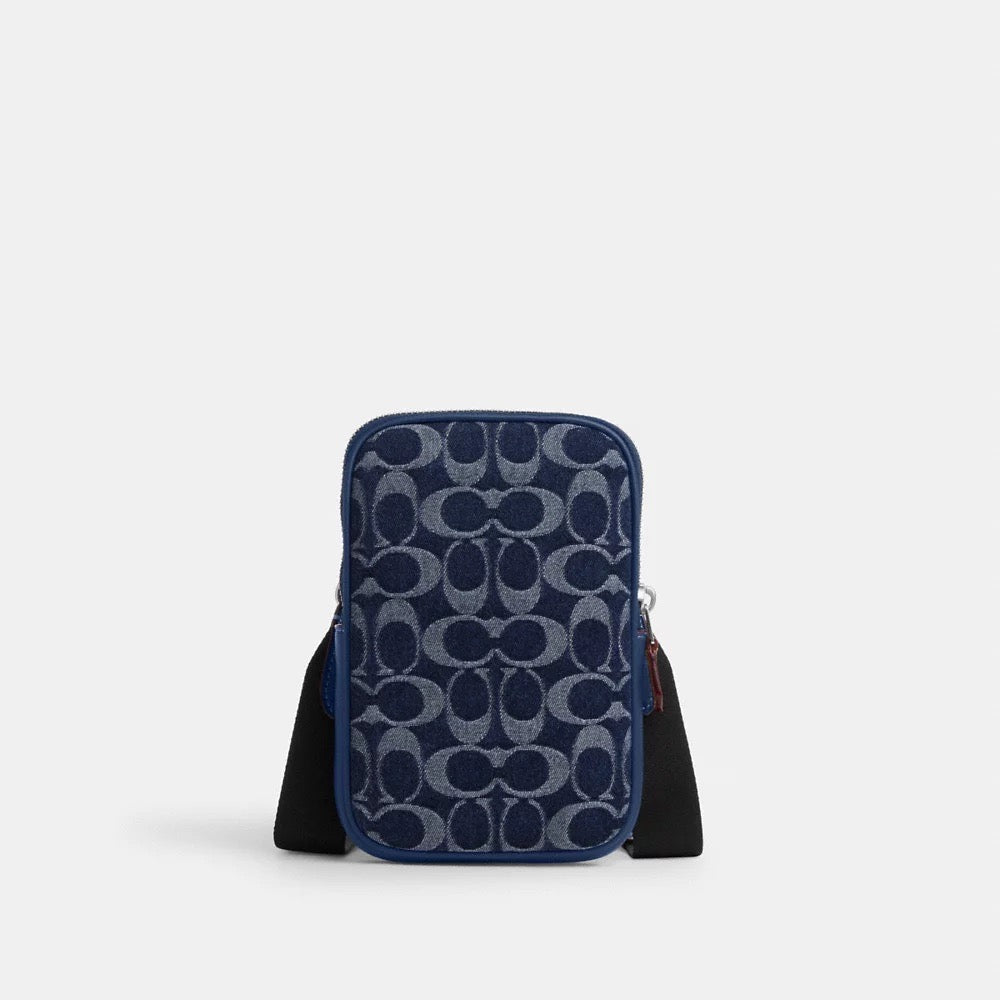 [INCOMING ETA 30 DAYS] COACH Aden Crossbody Bag In Signature Denim in Deep Blue (CY889)