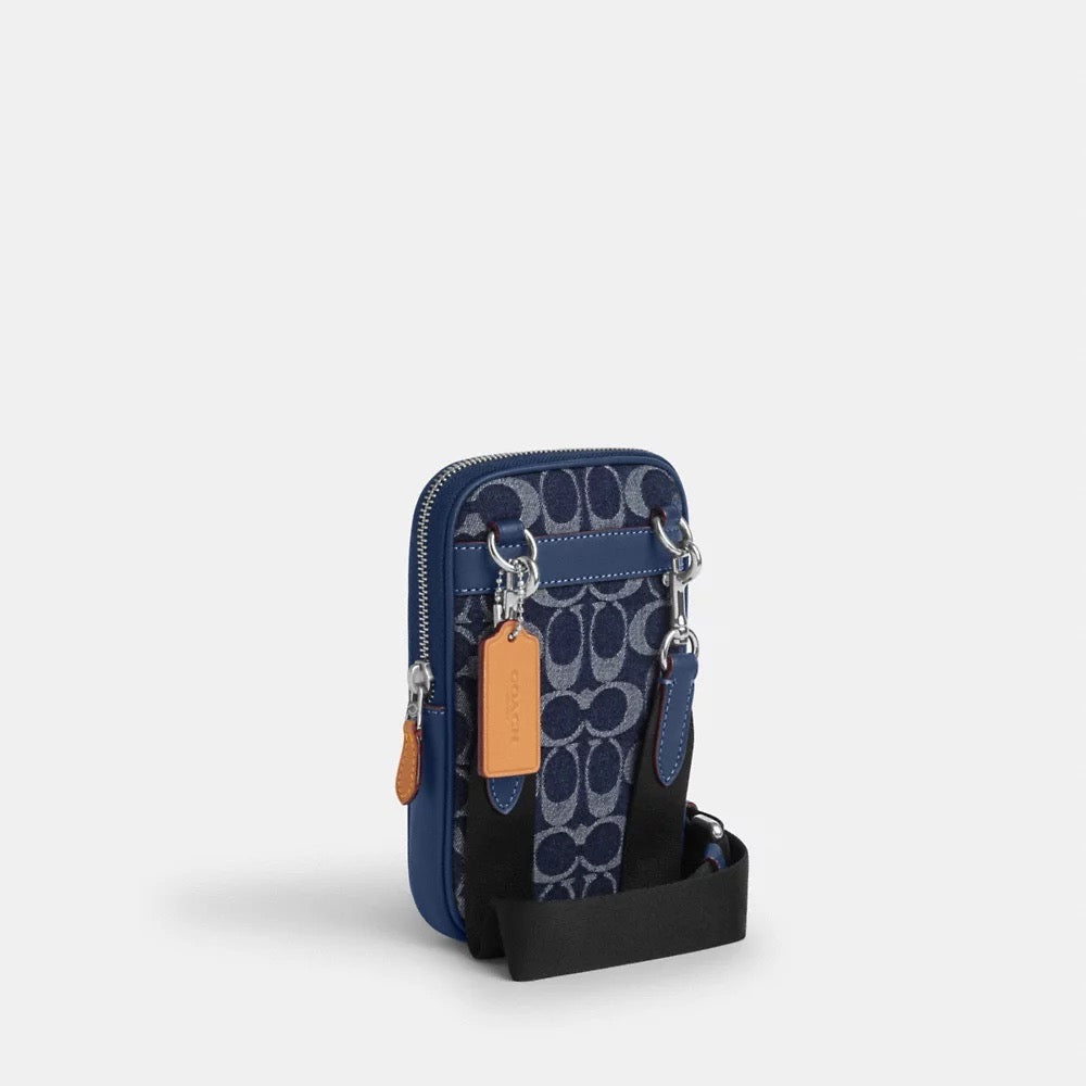 [INCOMING ETA 30 DAYS] COACH Aden Crossbody Bag In Signature Denim in Deep Blue (CY889)