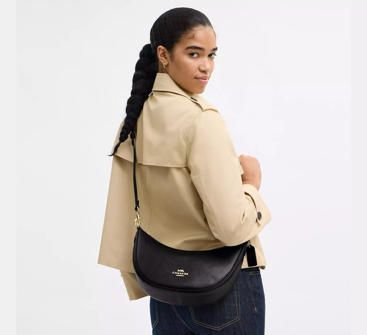 [INCOMING ETA 30 DAYS] COACH Aria Shoulder Bag in Black (CCL28)