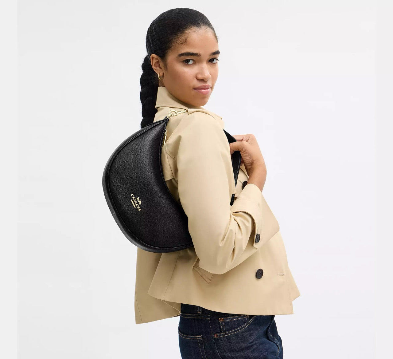 [INCOMING ETA 30 DAYS] COACH Aria Shoulder Bag in Black (CCL28)