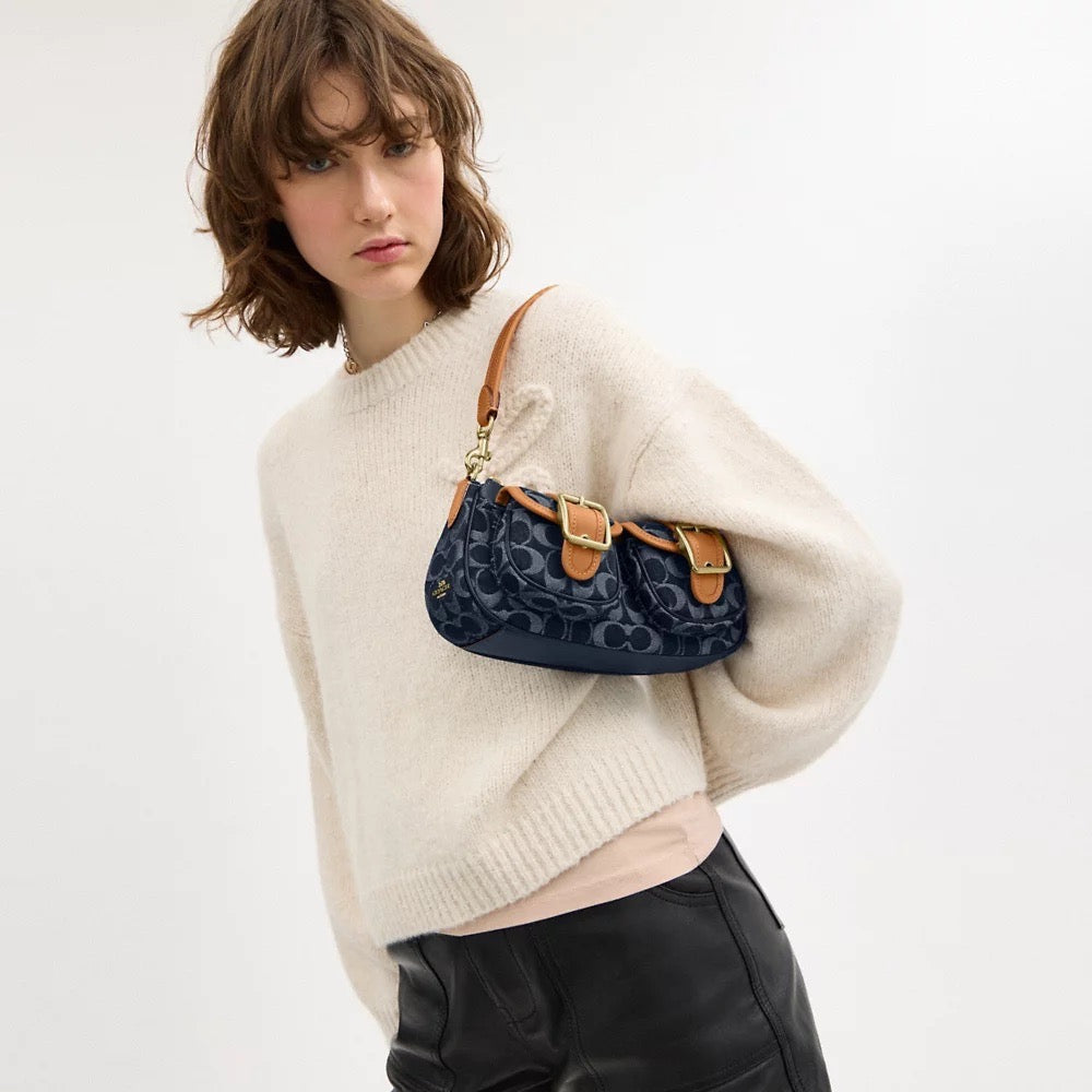 [READY STOCK MY] COACH Ashton Bag In Signature Denim in Denim/Natural (CY700)