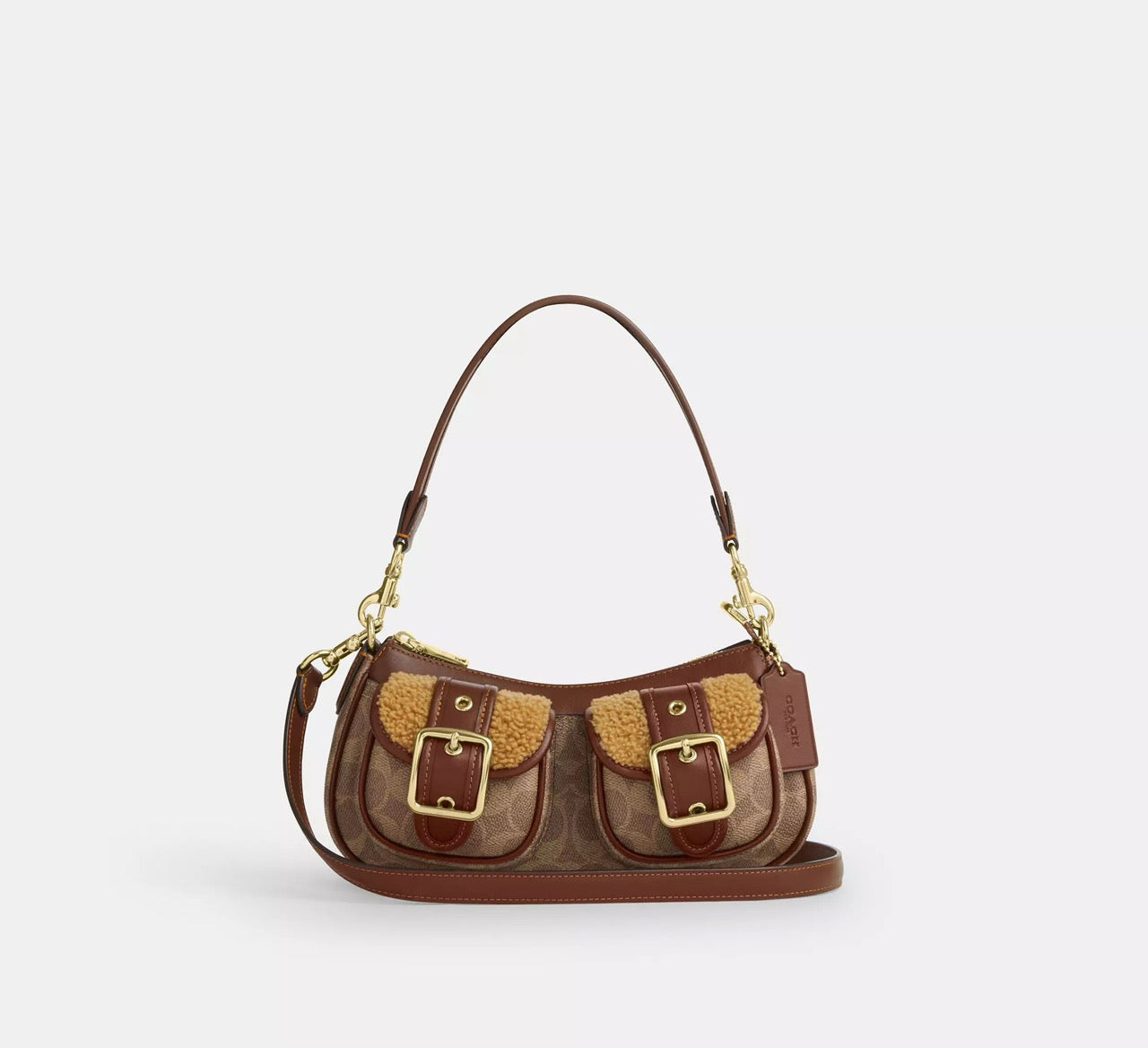 [INCOMING ETA 30 DAYS] COACH Ashton Bag With Signature Canvas in Tan/Vintage Brown (CCZ24)