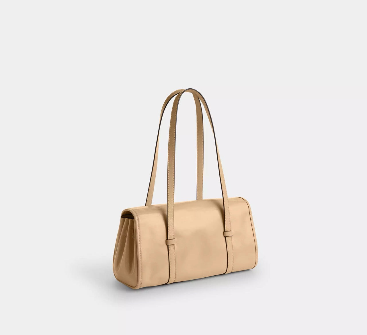 [READY STOCK MY] COACH Bridget Flap Shoulder Bag With Bows in Light Sand (CDY94)