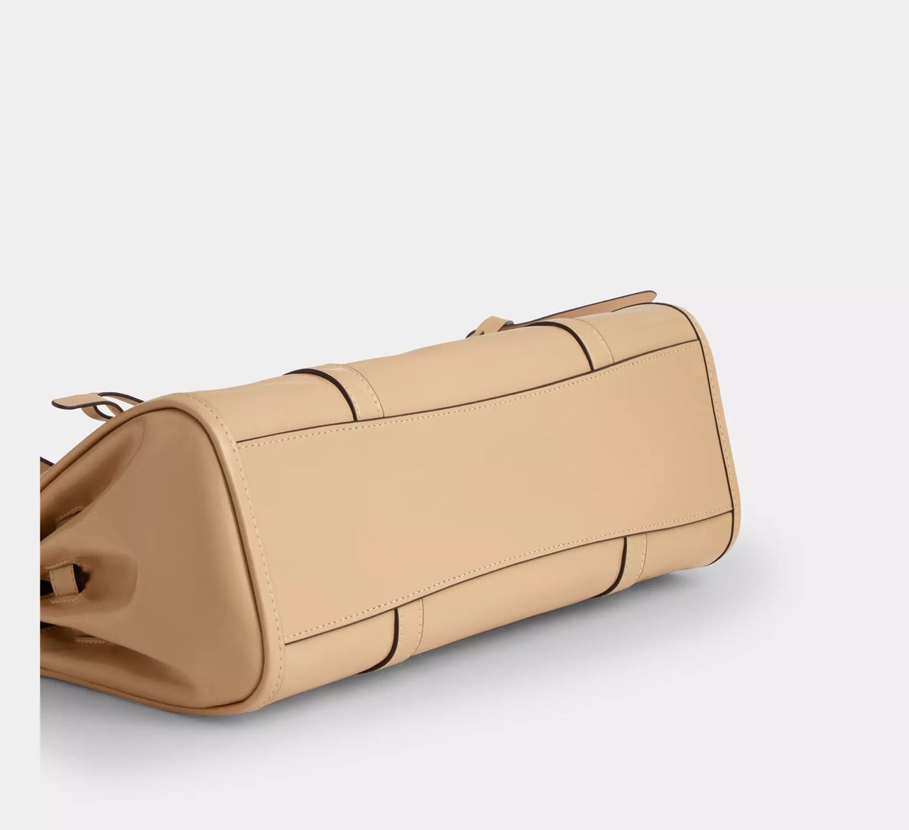 [READY STOCK MY] COACH Bridget Flap Shoulder Bag With Bows in Light Sand (CDY94)