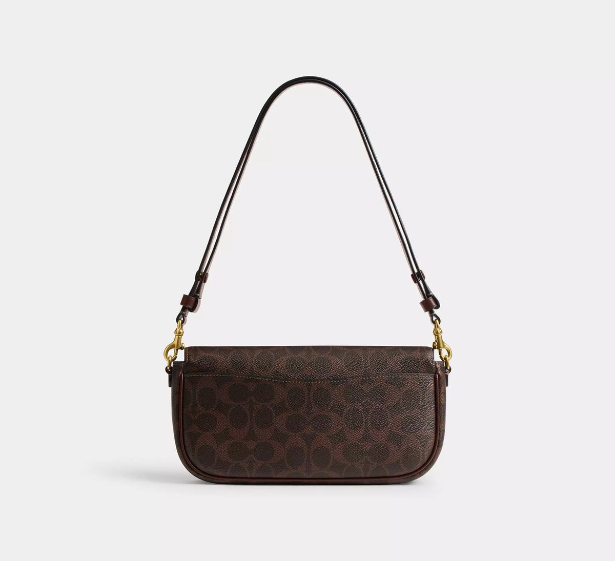 [WEB EXCLUSIVE][INCOMING ETA 30 DAYS] COACH Brook Flap Chain Bag In Signature Canvas in Maple (CAN91)