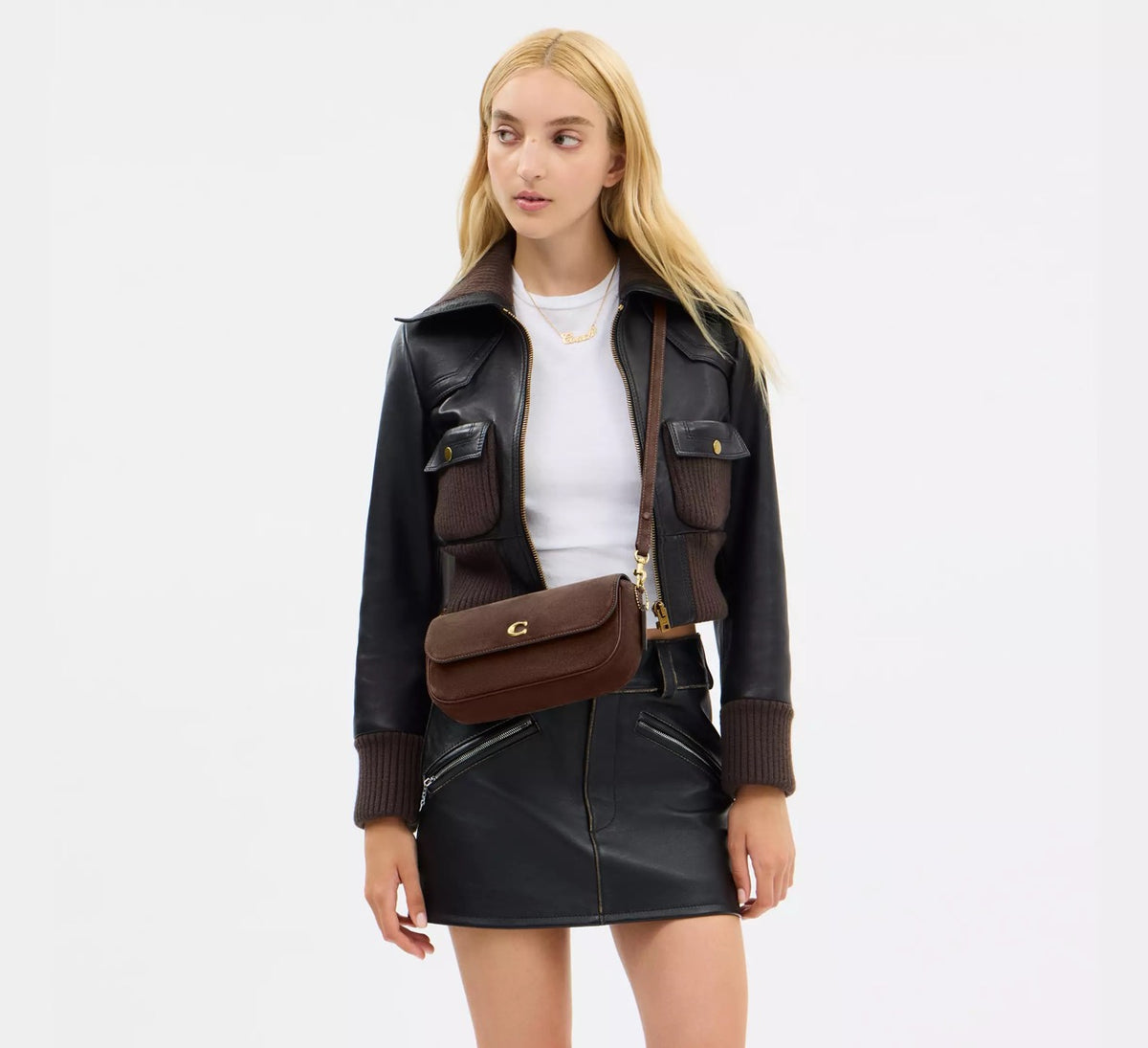 [WEB EXCLUSIVE][INCOMING ETA 30 DAYS] COACH Brook Flap Chain Bag in Dark Chocolate (CCD07)