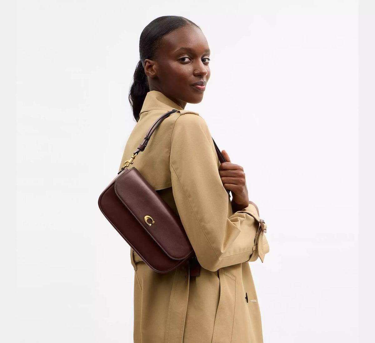 [WEB EXCLUSIVE][INCOMING ETA 30 DAYS] COACH Brook Flap Chain Bag in Maple (CAN90)