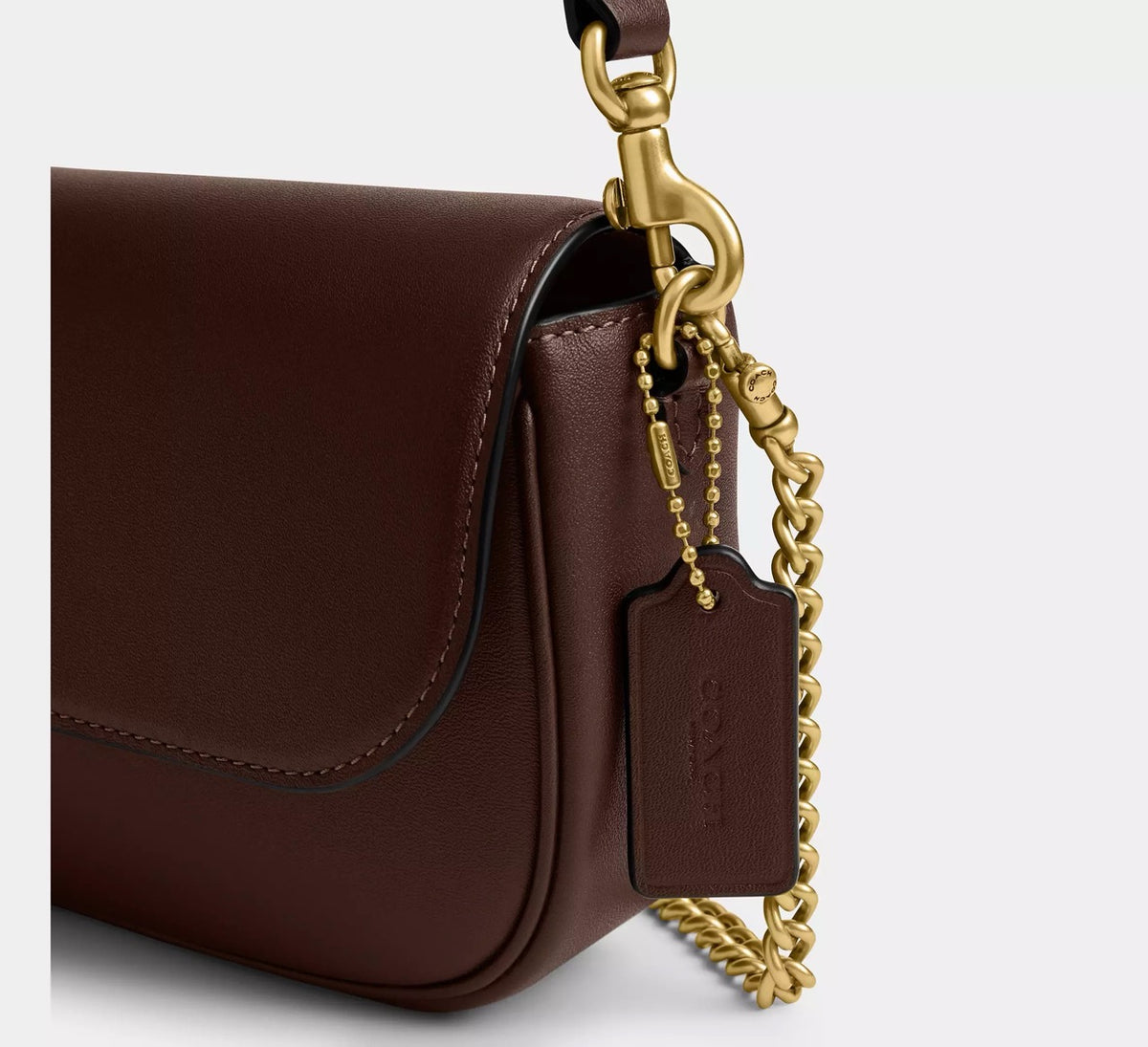 [WEB EXCLUSIVE][INCOMING ETA 30 DAYS] COACH Brook Flap Chain Bag in Maple (CAN90)