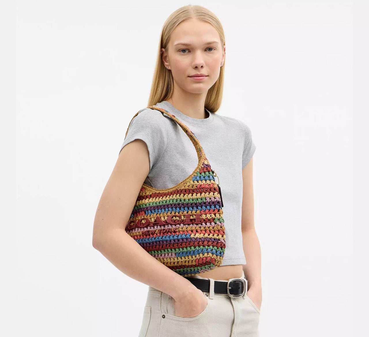 [WEB EXCLUSIVE][INCOMING ETA 30 DAYS] COACH Brooklyn Shoulder Bag 28 in Multi (CDZ39)