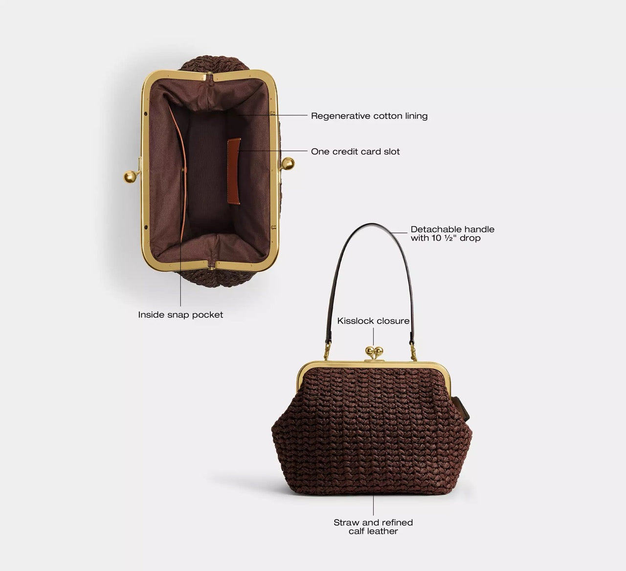 [WEB EXCLUSIVE][INCOMING ETA 30 DAYS] COACH Brooklyn Shoulder Bag 34 in Maple (CDZ38)