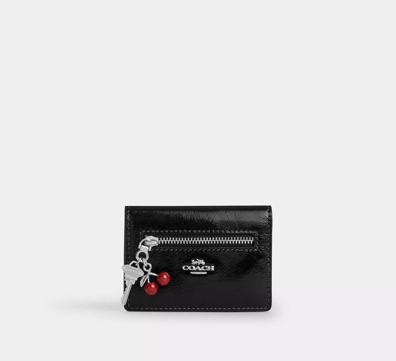 [INCOMING ETA 30 DAYS] COACH Card Case With Charms in Black (CEZ23)
