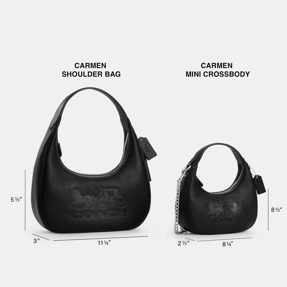 [READY STOCK MY] COACH Carmen Mini Crossbody Bag in Toast/Black (CAL02)