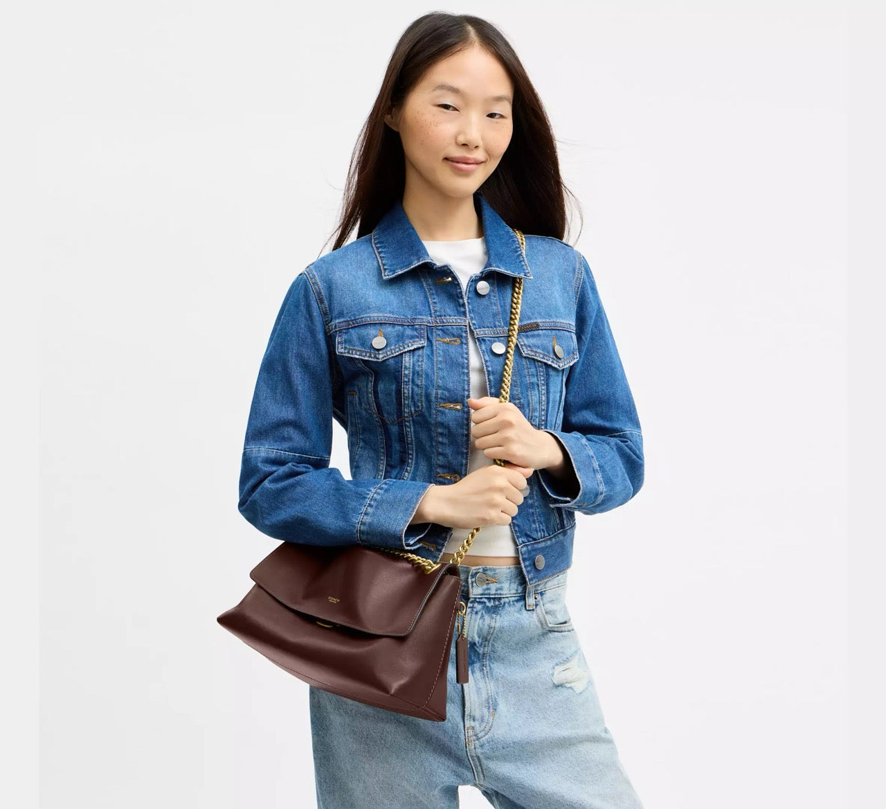 [INCOMING ETA 30 DAYS] COACH Chelsea Shoulder Bag 30 With Chain in Maple (CDS61)