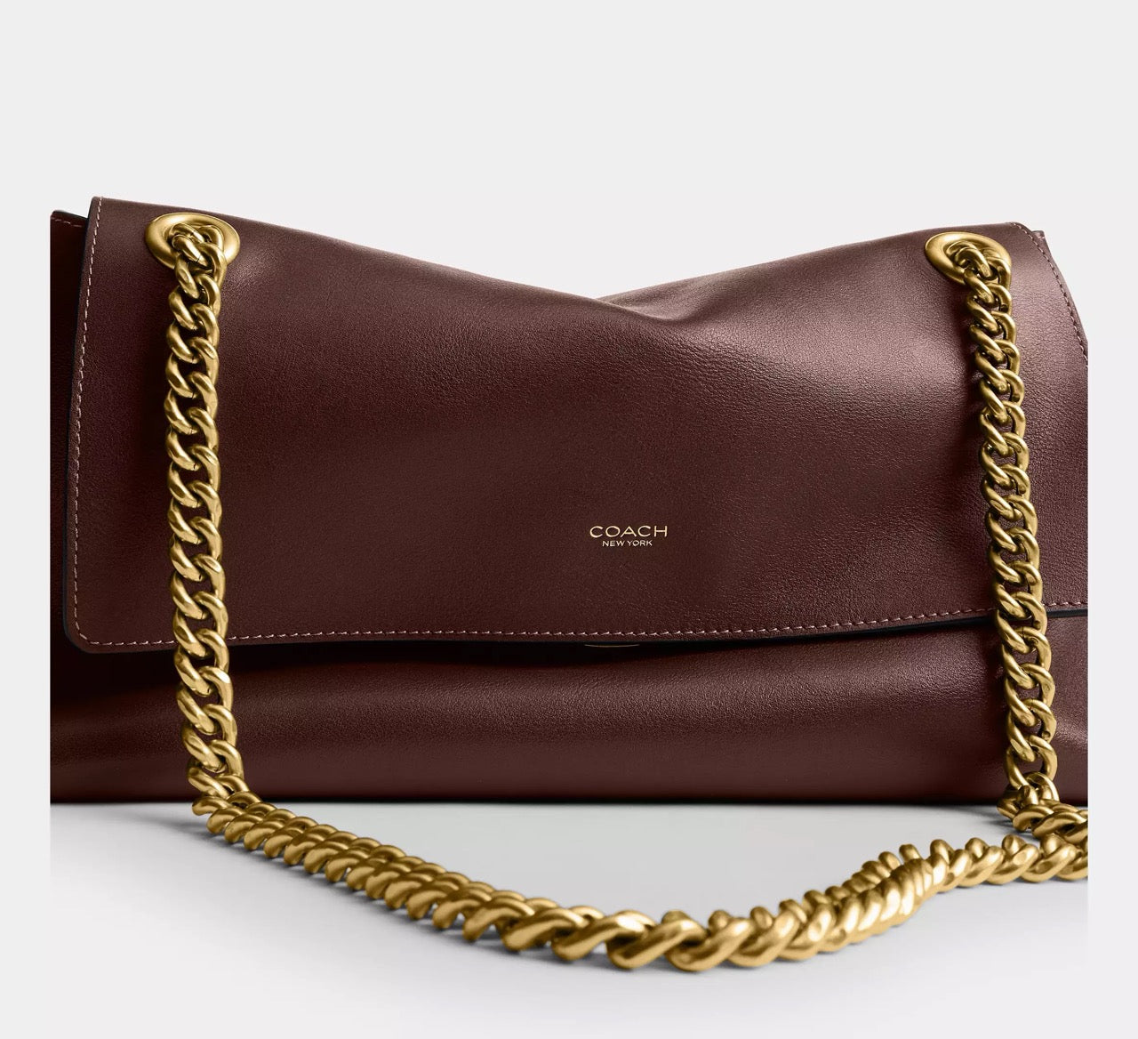 [INCOMING ETA 30 DAYS] COACH Chelsea Shoulder Bag 30 With Chain in Maple (CDS61)