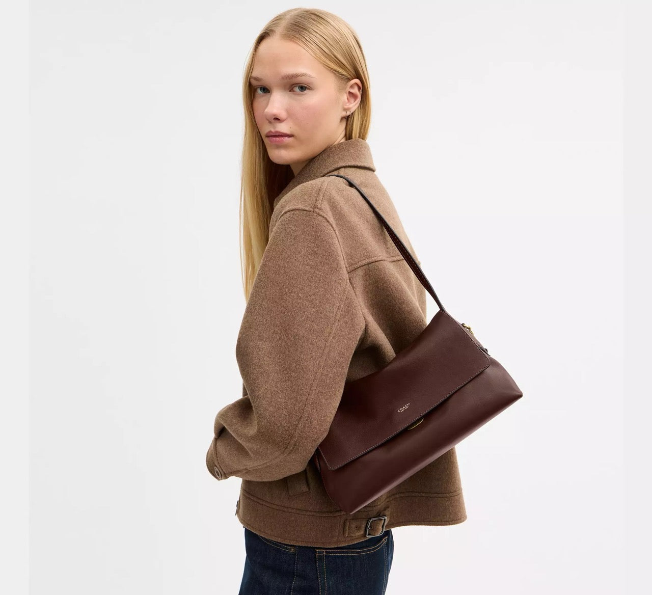 [INCOMING ETA 30 DAYS] COACH Chelsea Shoulder Bag 30 in Brass/Maple (CDS58)