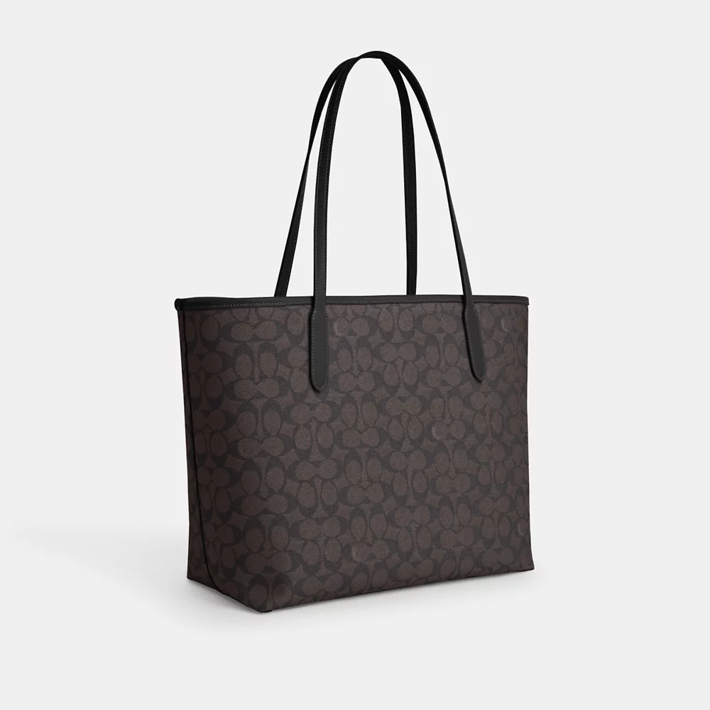 Coach signature city tote online