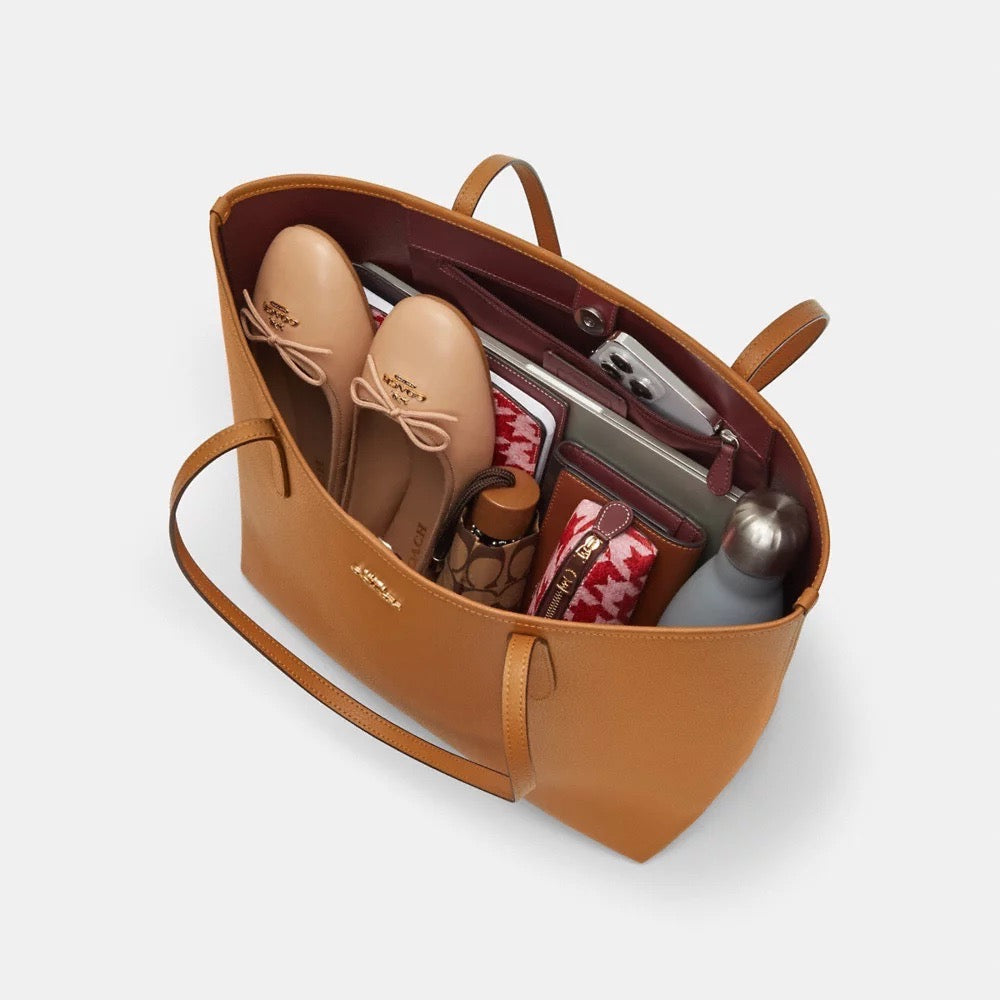 [READY STOCK MY] COACH City Tote Bag in Maple (CR111)