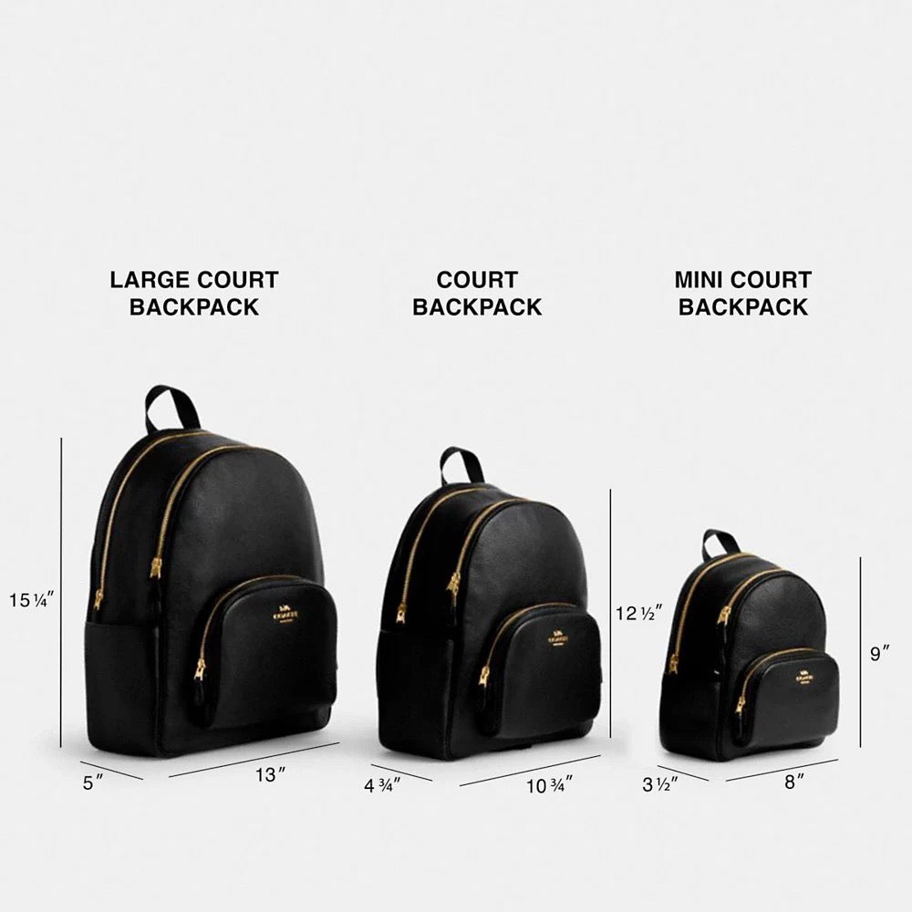 [INCOMING ETA 30 DAYS] COACH Court Backpack In Blocked Signature Canvas in Sand/Tan (CZ771)