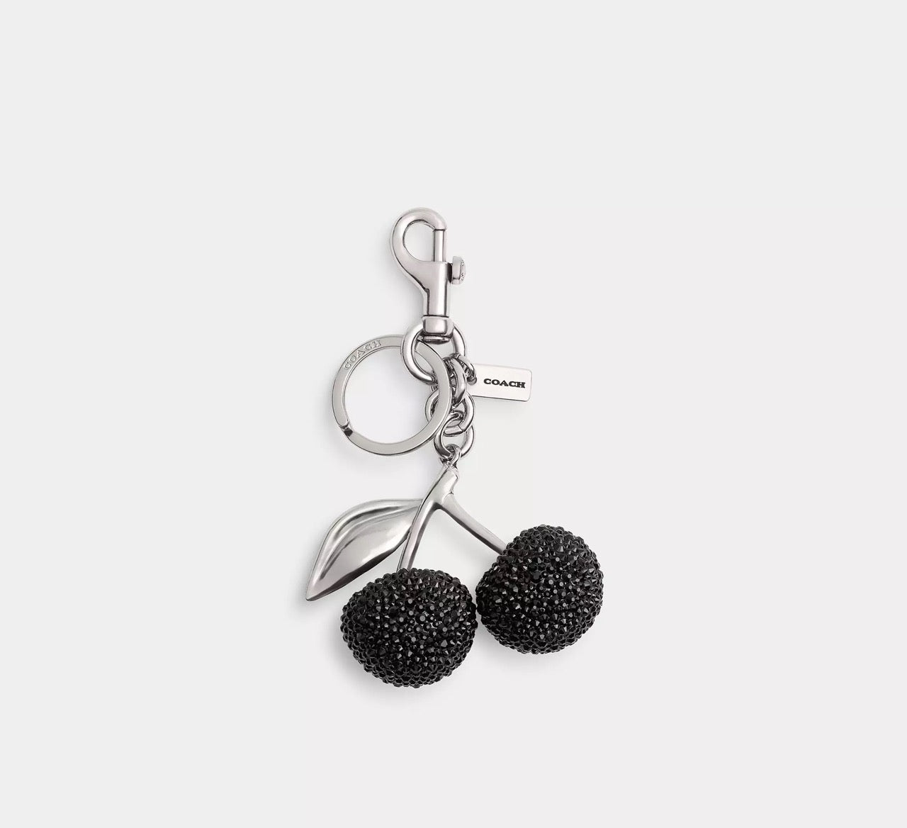 [WEB EXCLUSIVE][INCOMING ETA 30 DAYS] COACH Crystal Cherry Bag Charm in Black (CCD32)