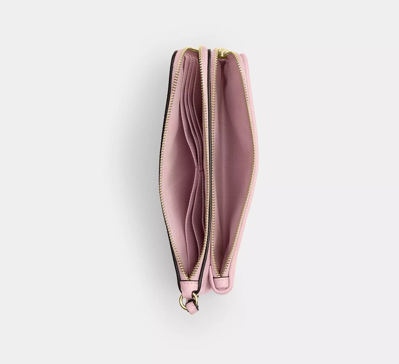 [INCOMING ETA 30 DAYS] COACH Double Zip Wallet In Signature Denim in Light Pink (CDN22)