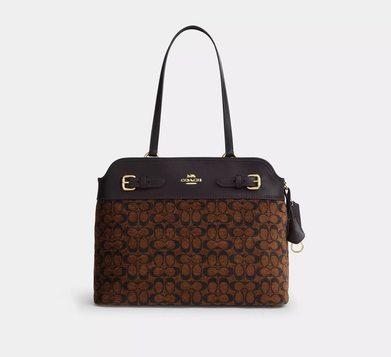 [INCOMING ETA 30 DAYS] COACH Easton Tote Bag In Signature Chenille in Truffle (CCZ08)