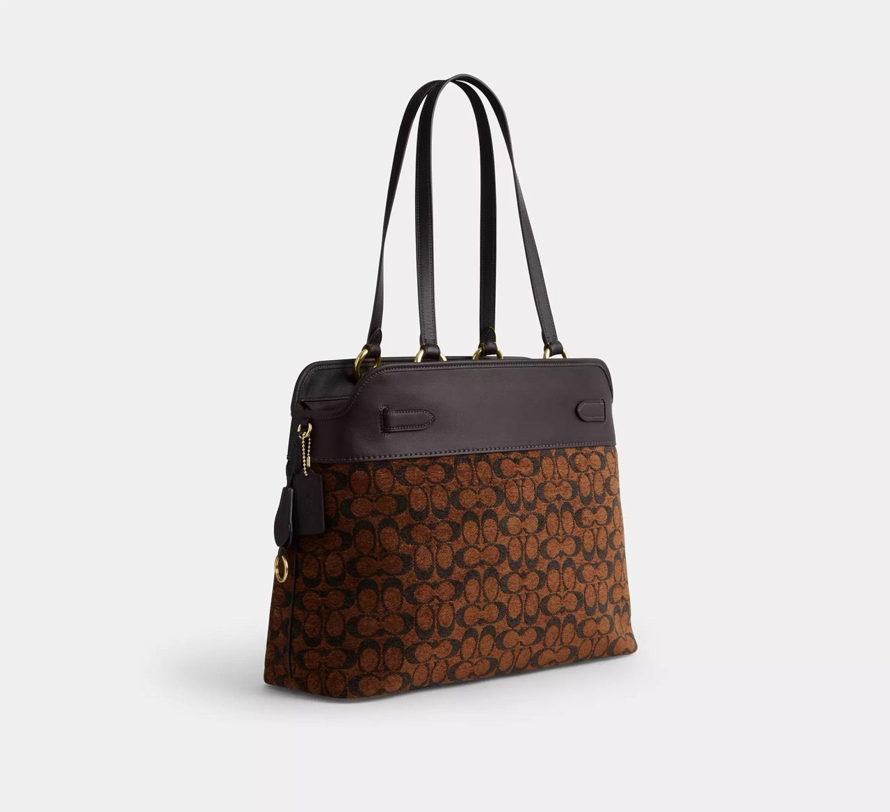 [INCOMING ETA 30 DAYS] COACH Easton Tote Bag In Signature Chenille in Truffle (CCZ08)