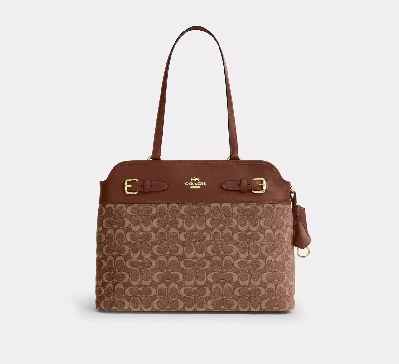 [INCOMING ETA 30 DAYS] COACH Easton Tote Bag In Signature Chenille in Vintage Brown (CCZ08)