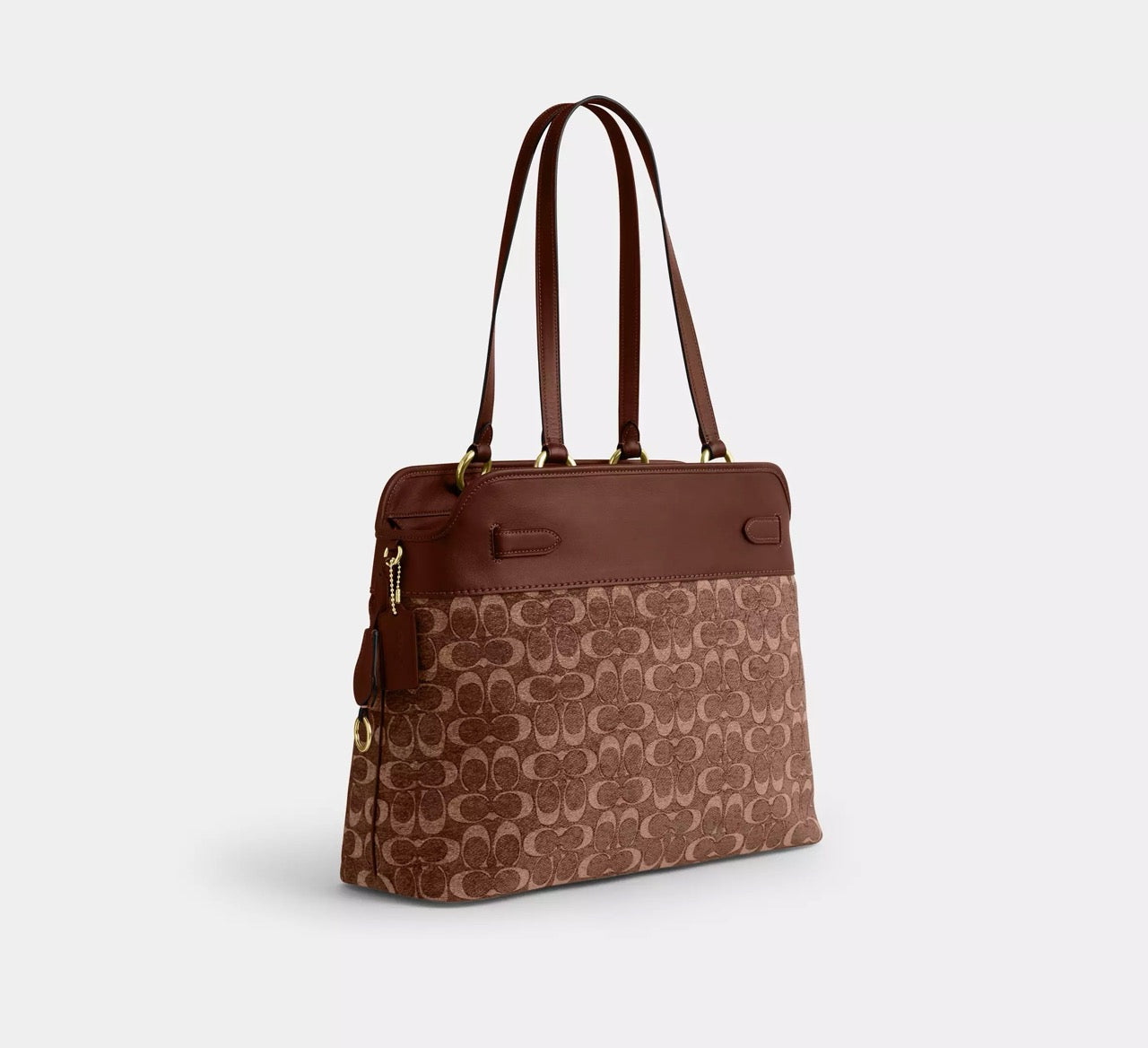 [INCOMING ETA 30 DAYS] COACH Easton Tote Bag In Signature Chenille in Vintage Brown (CCZ08)