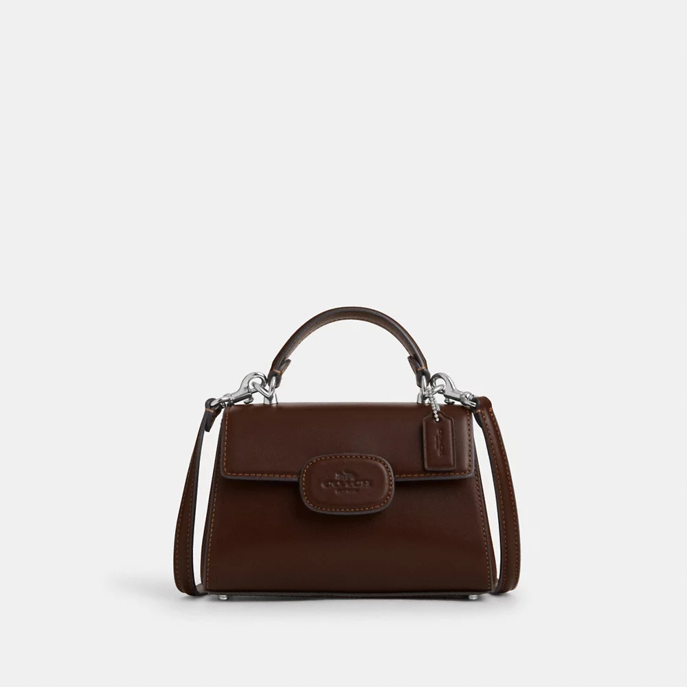 [INCOMING STOCK ETA 30 DAYS] COACH Eliza Mini Top Handle Bag In Maple (CW182)