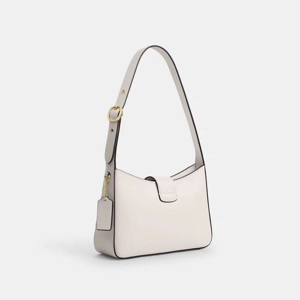 [SPECIAL DEAL][READY STOCK MY] COACH Eliza Shoulder Bag With Zipper Closure in Chalk (CAA93)