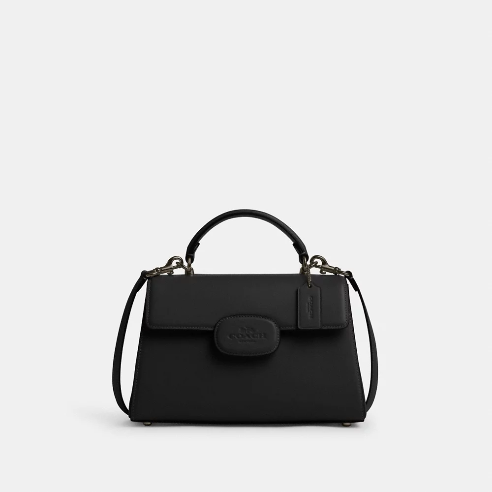 [INCOMING ETA END NOV 2024] COACH Eliza Top Handle Bag In Gunmetal Black (CT852)