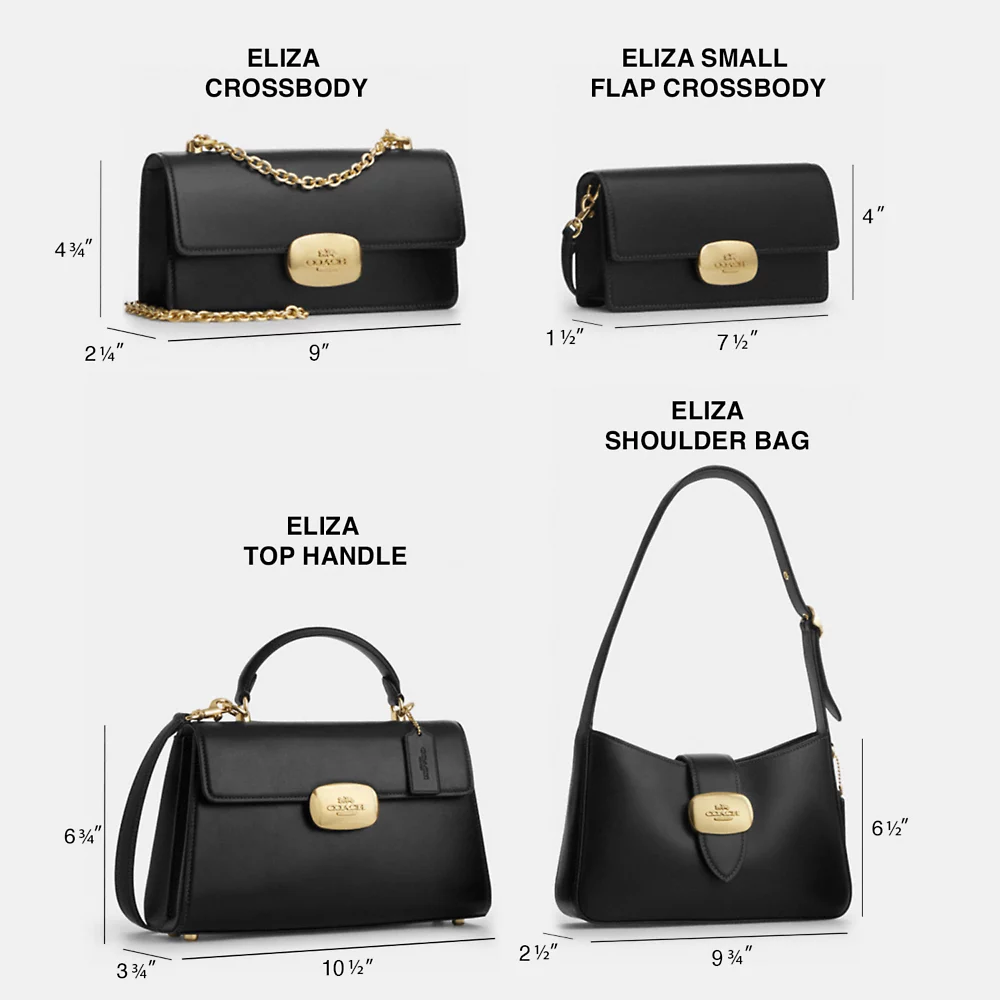 [INCOMING ETA END NOV 2024] COACH Eliza Top Handle Bag In Gunmetal Black (CT852)